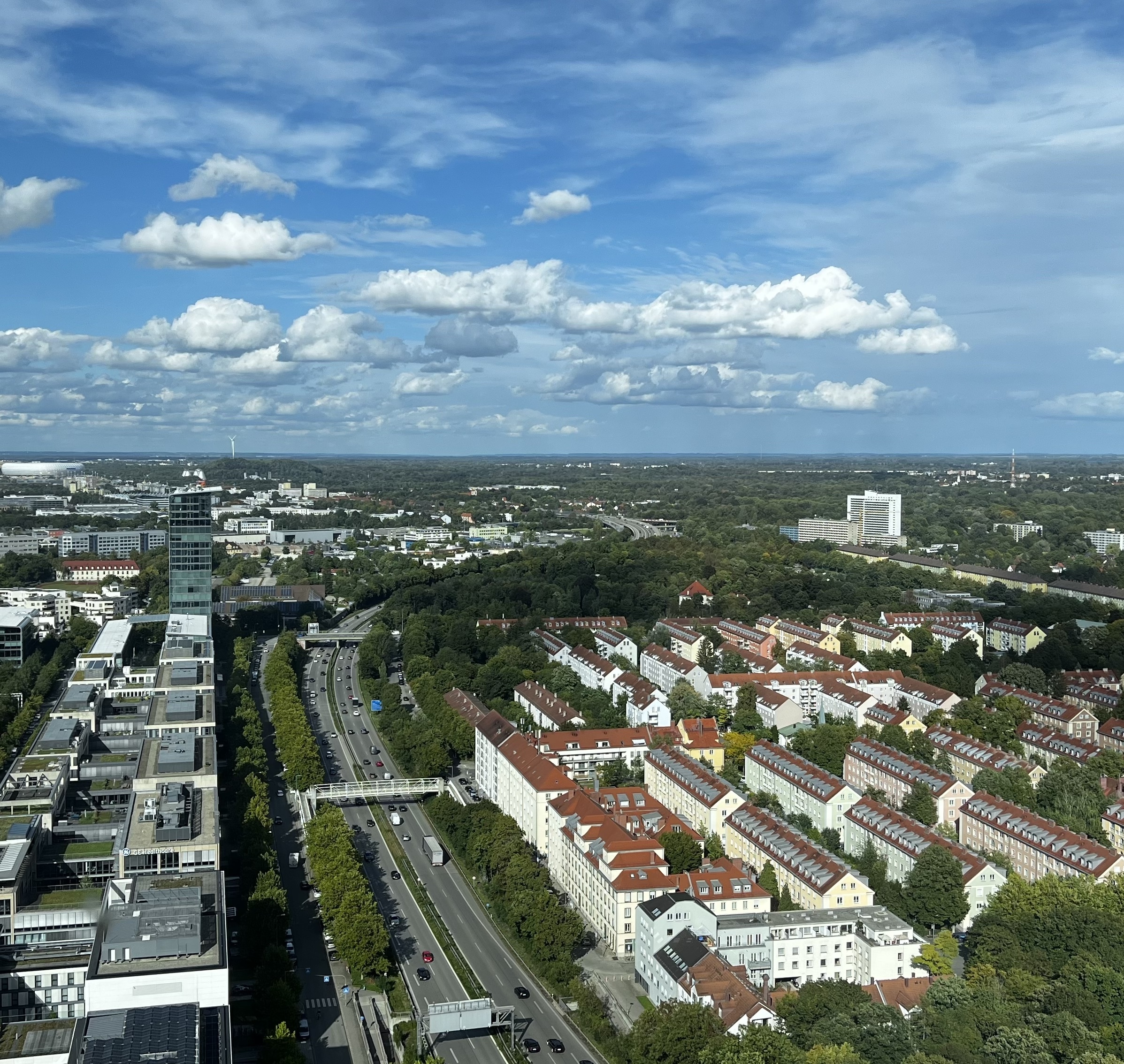 Munich skyline view
